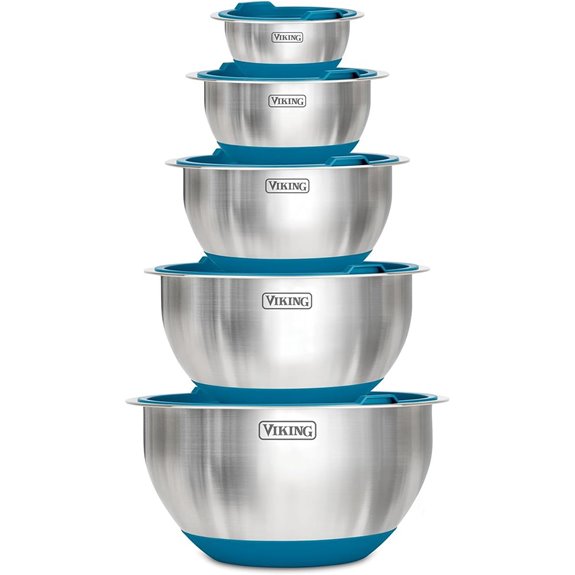 Viking 10-Piece Stainless Steel Mixing Bowls Set