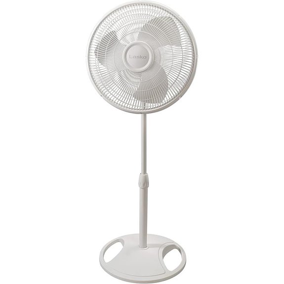 Lasko 2520 Oscillating Stand Fan,White 16 Inch