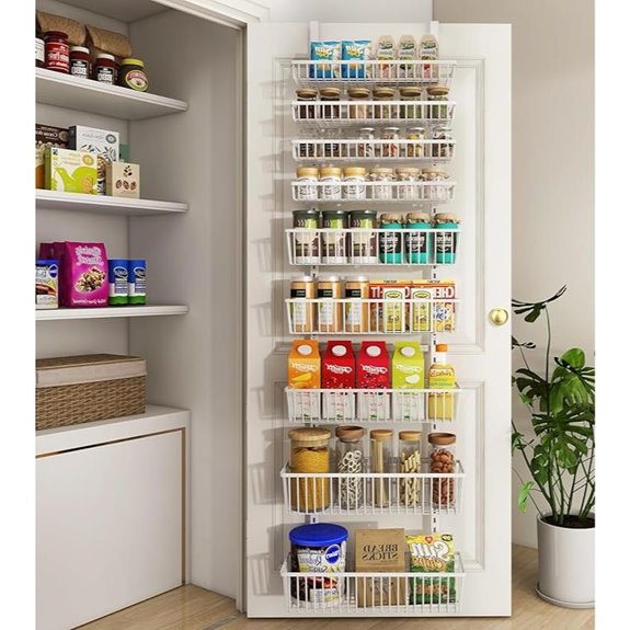 White 9-Tier Over-the-Door Pantry Organizer