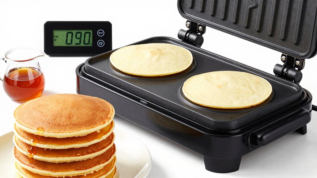 adjust heat and batter