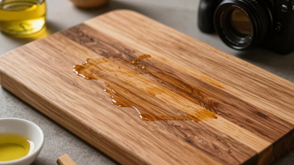 apply oil evenly let soak