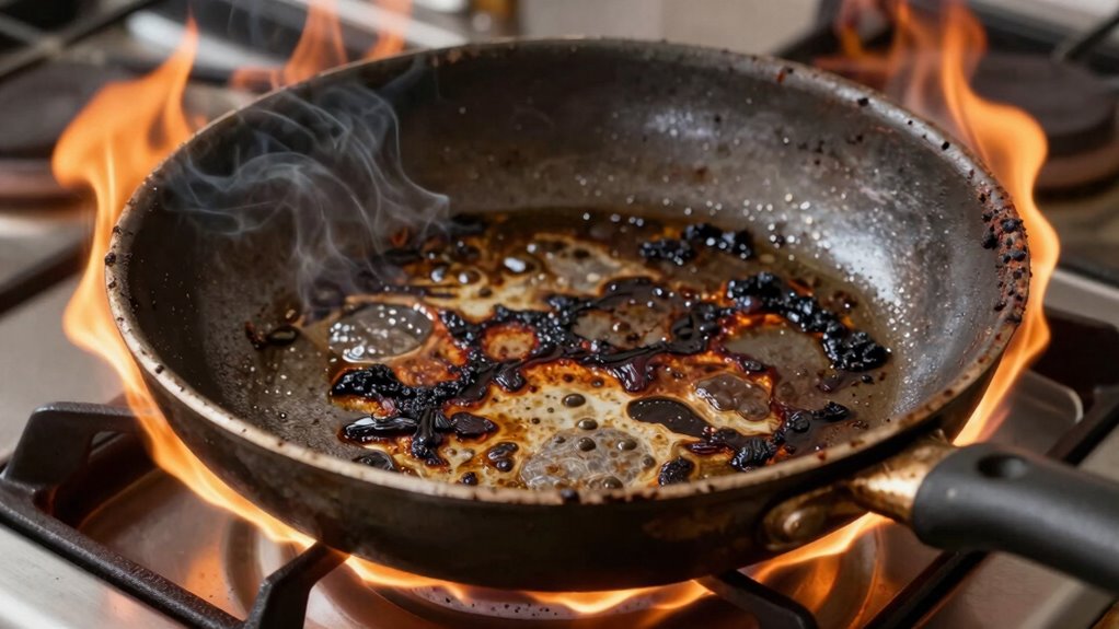avoid overheating nonstick pans