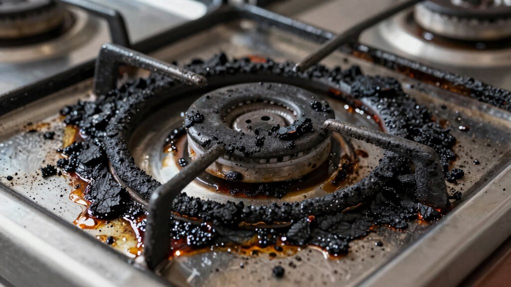 burnt gunk s strong chemical bonds