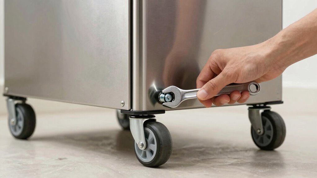 check and tighten wheels regularly