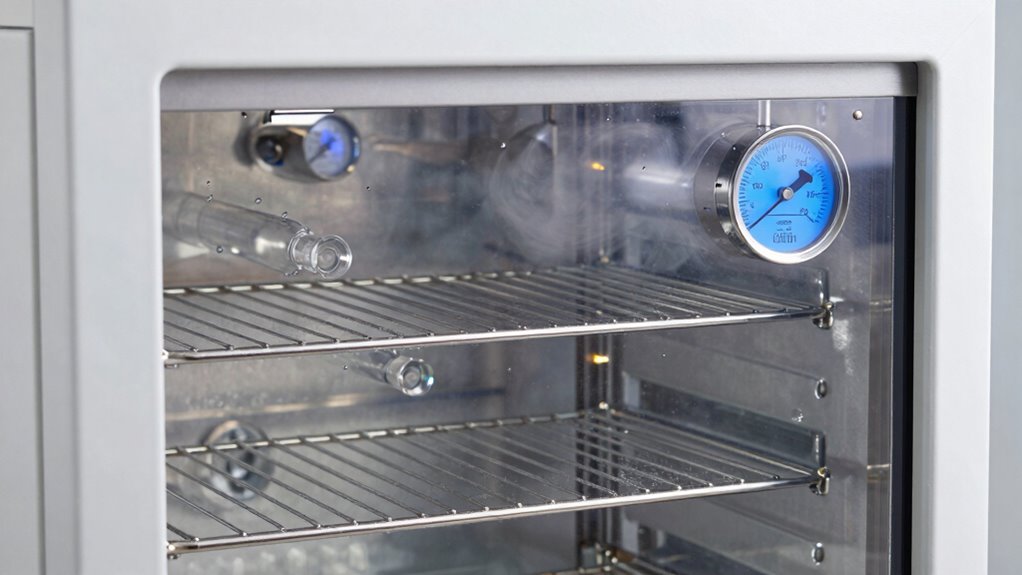 check vacuum and temperature