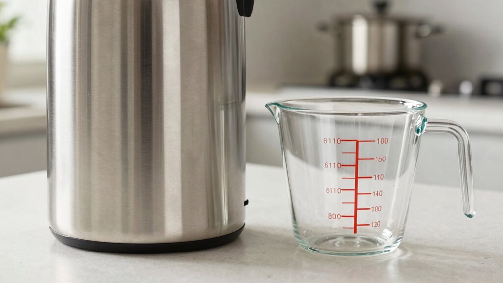 container volume accuracy varies