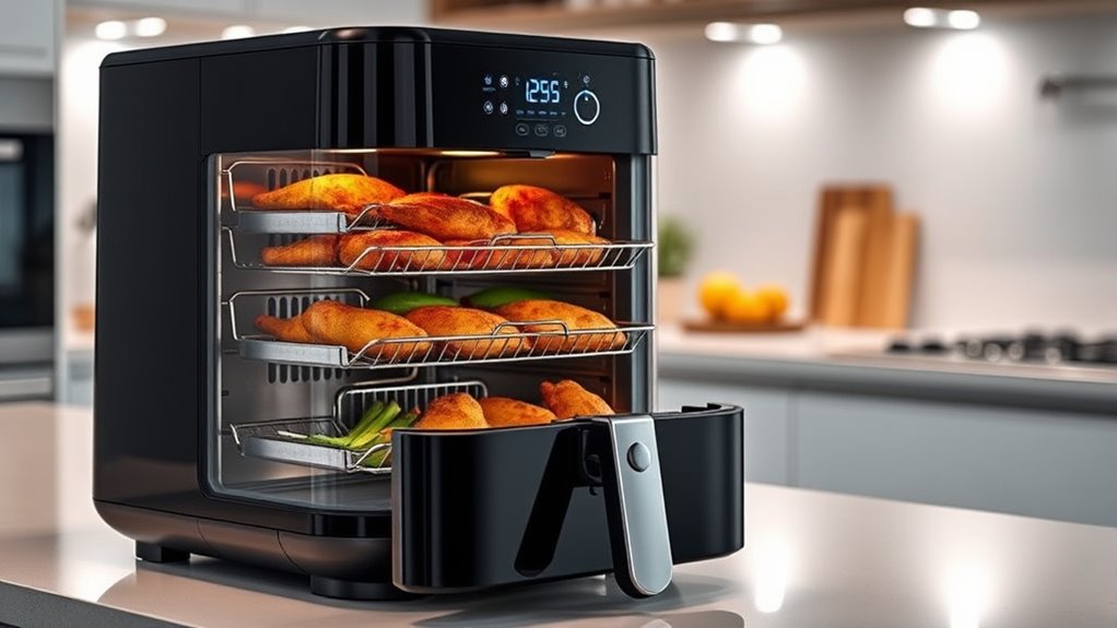 cooking capacity and features