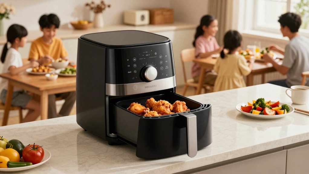 family sized cooking features