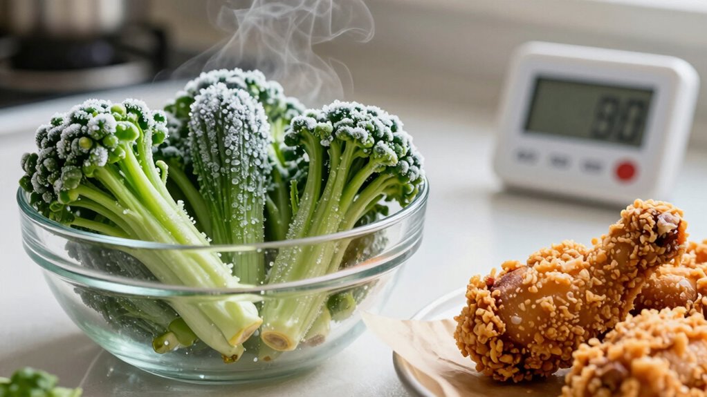 gradual thawing preserves crispness