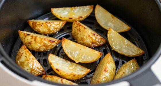 identify air fryer hot spots