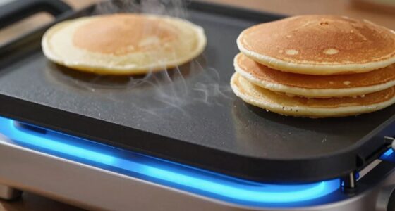 incorrect heat causes pale pancakes