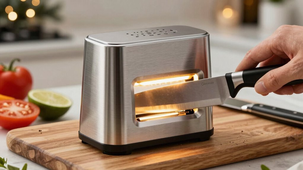 knife sharpener safety features