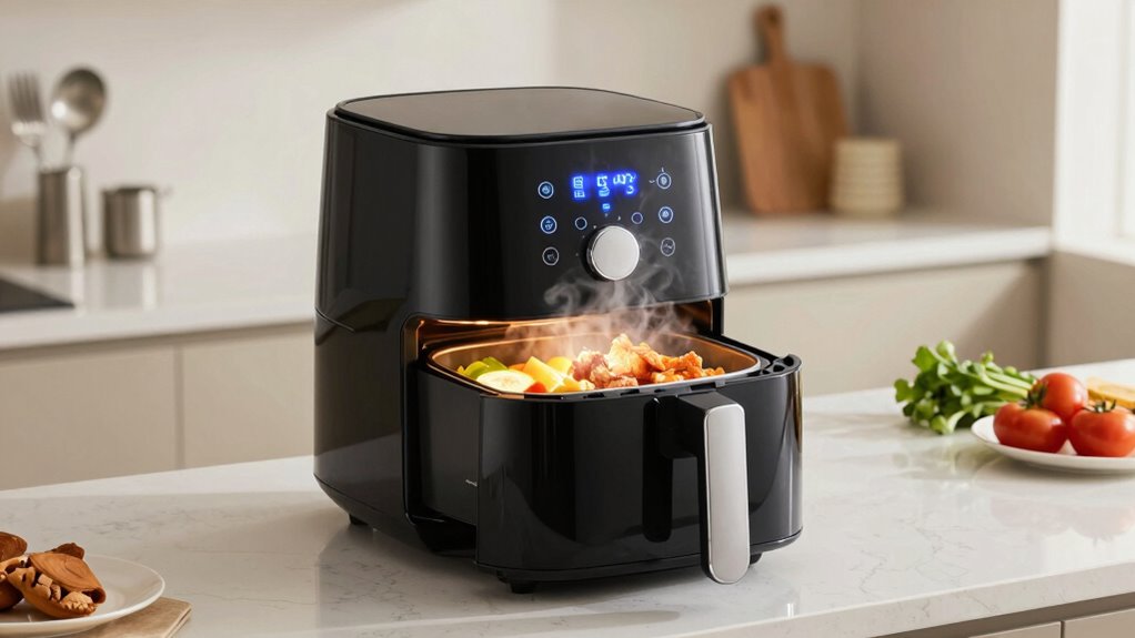 low smoke cooking features