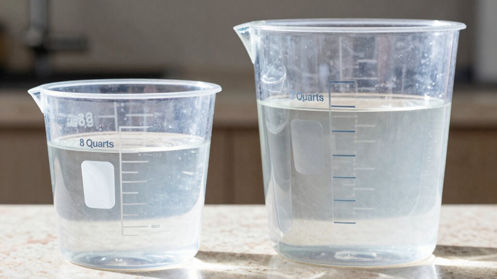 measuring true quart capacity