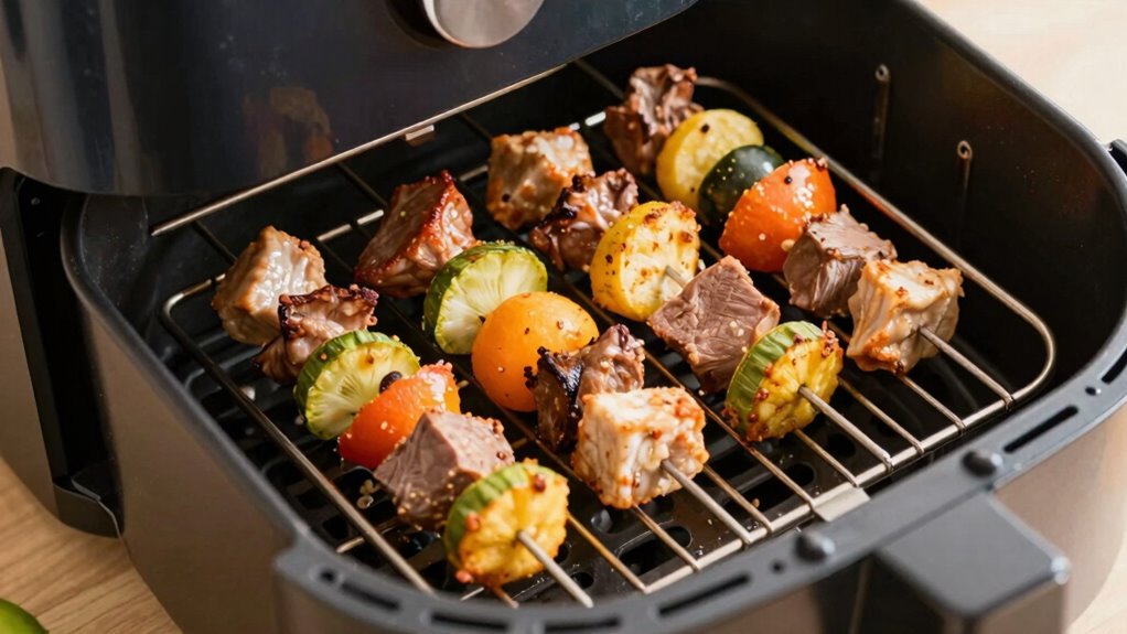 proper skewer and rack spacing