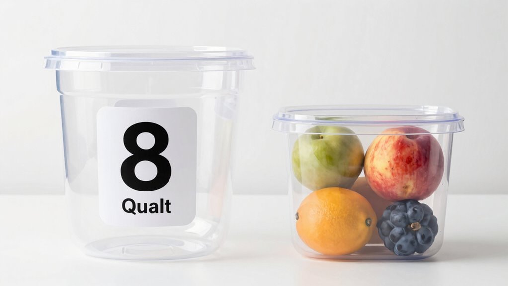quart size measures capacity