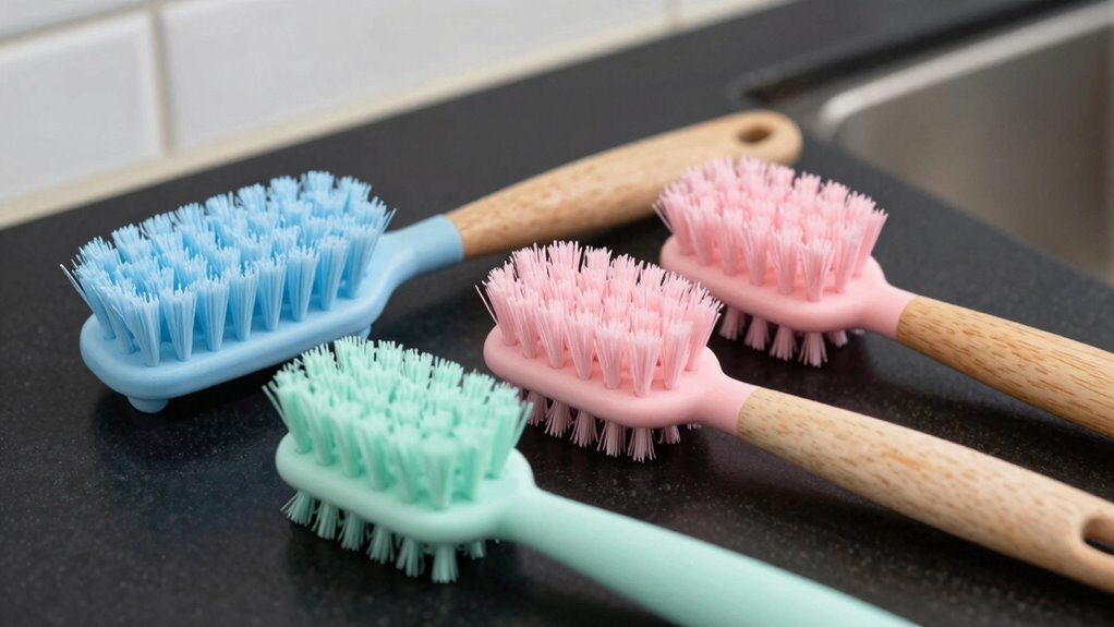 safe nonstick cleaning brushes