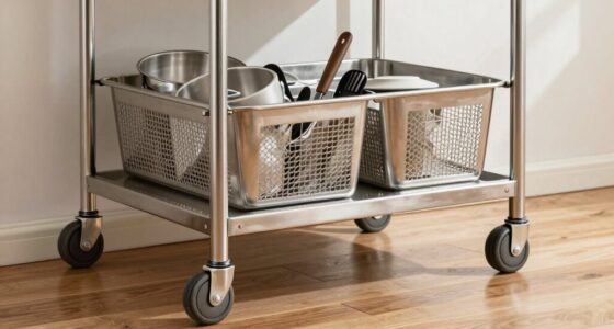 secure and stabilize rolling carts