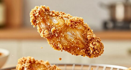 secure breading before frying