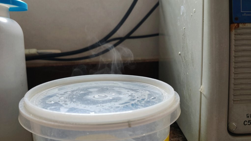 signs of toxic plastic off gassing