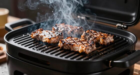 smokeless grills produce smoke