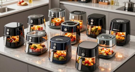 top glass air fryers
