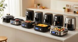 top low smoke indoor grill air fryer combos