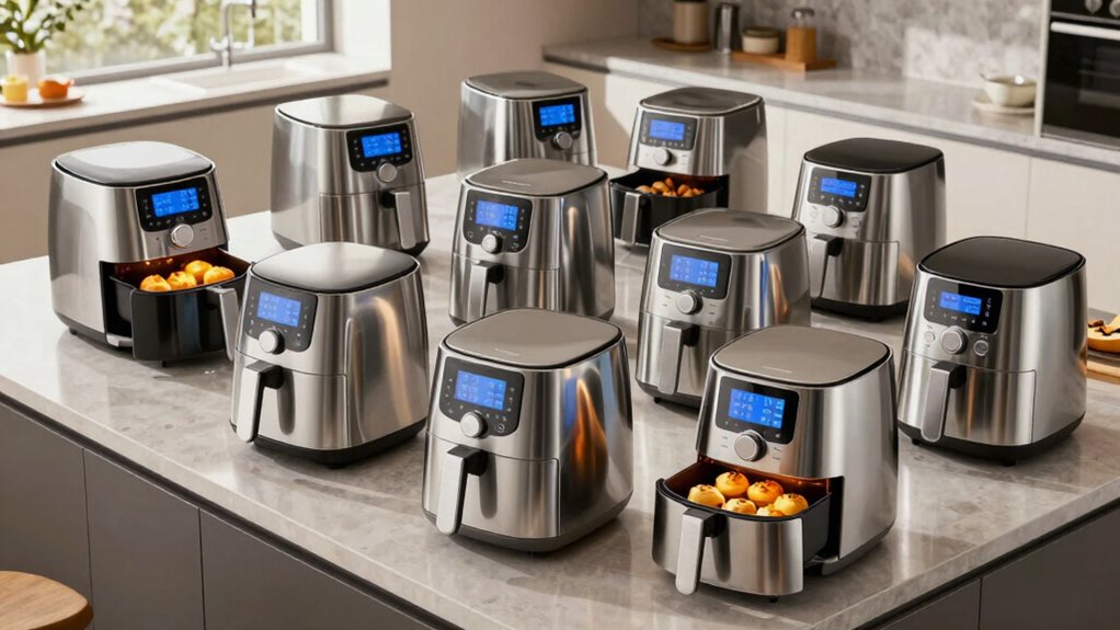 top stainless steel baking air fryers