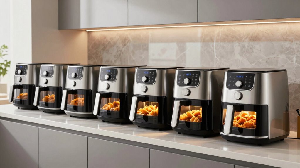 top viewing window commercial air fryers