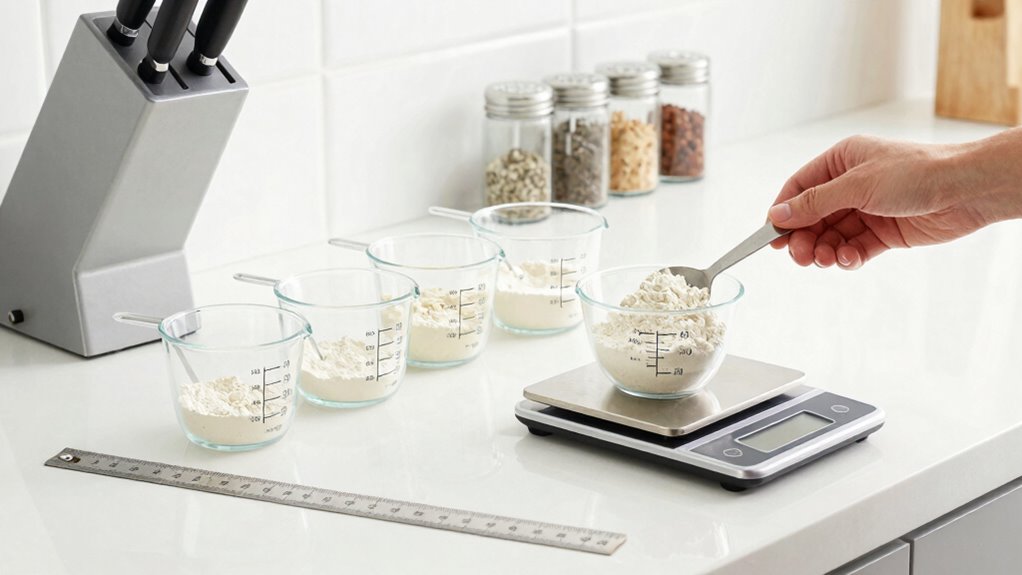 use calibrated measuring tools