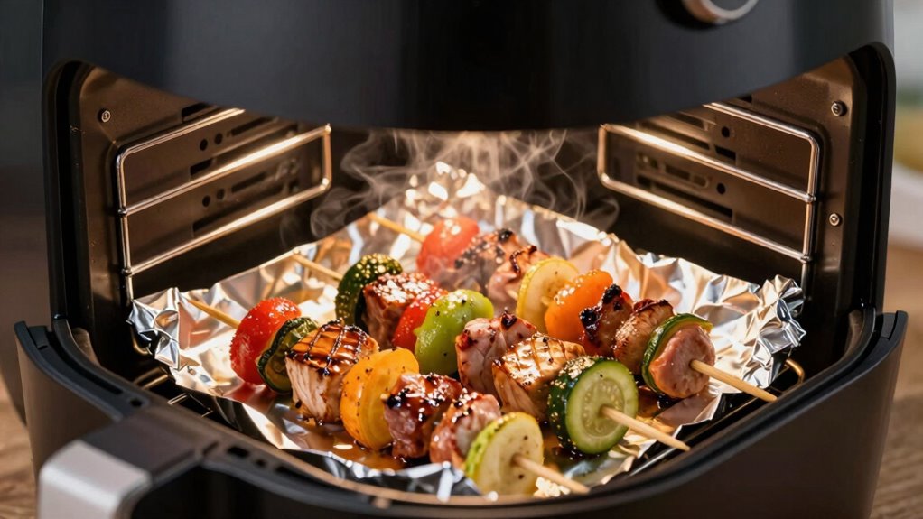 use foil carefully for moisture