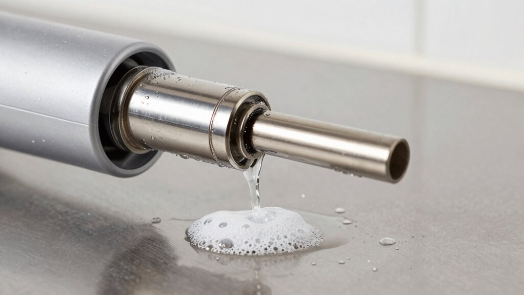 warm soap water cleaning