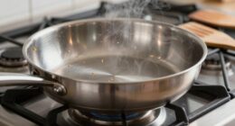 avoid burning food debris
