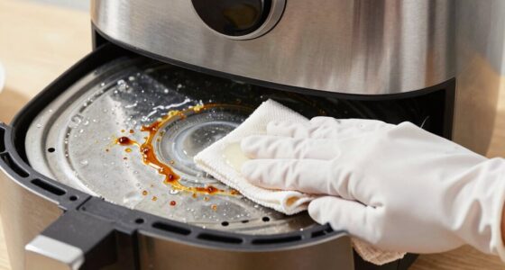 clean air fryer surfaces