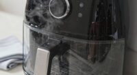 cleaning air fryer windows