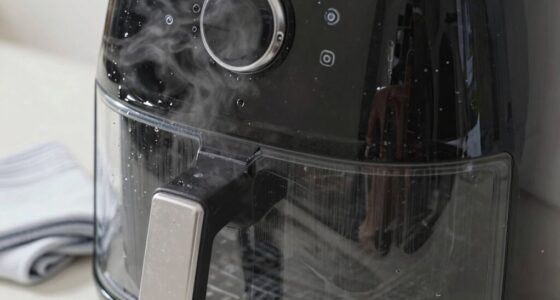 cleaning air fryer windows