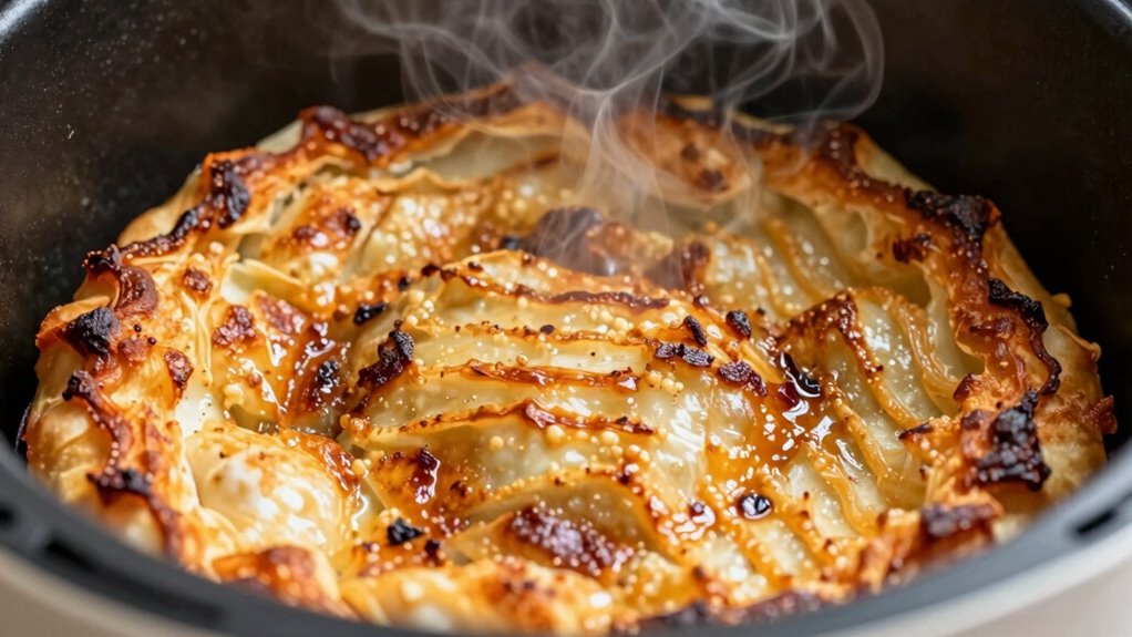 crispy edges from air circulation