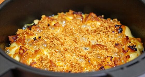 crispy toppings prevent burning