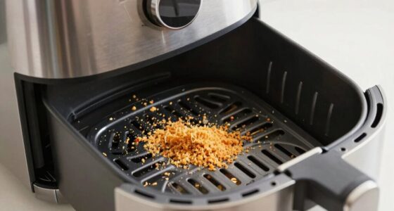 crumb trays simplify cleaning
