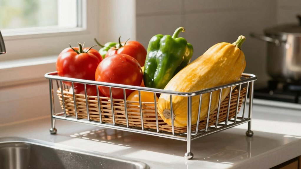 elevated rack exceeds basket