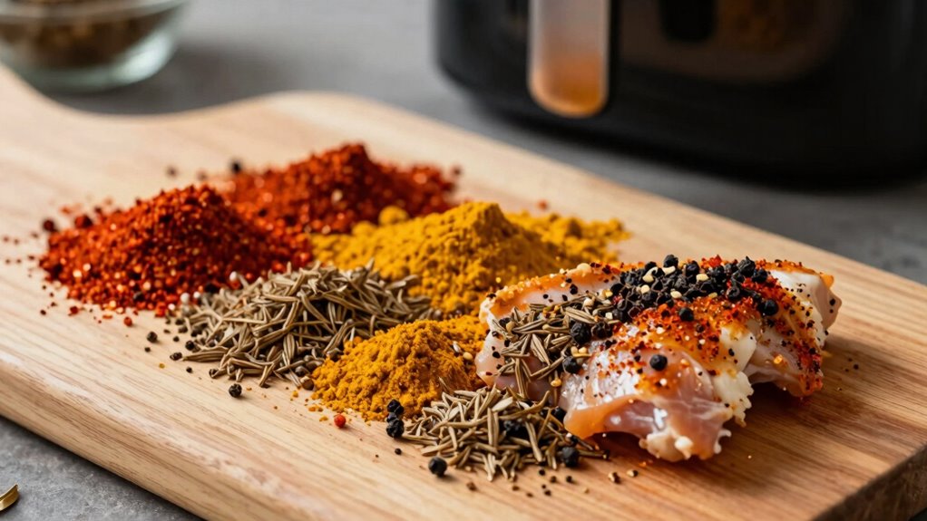 layer marinate blend enhance