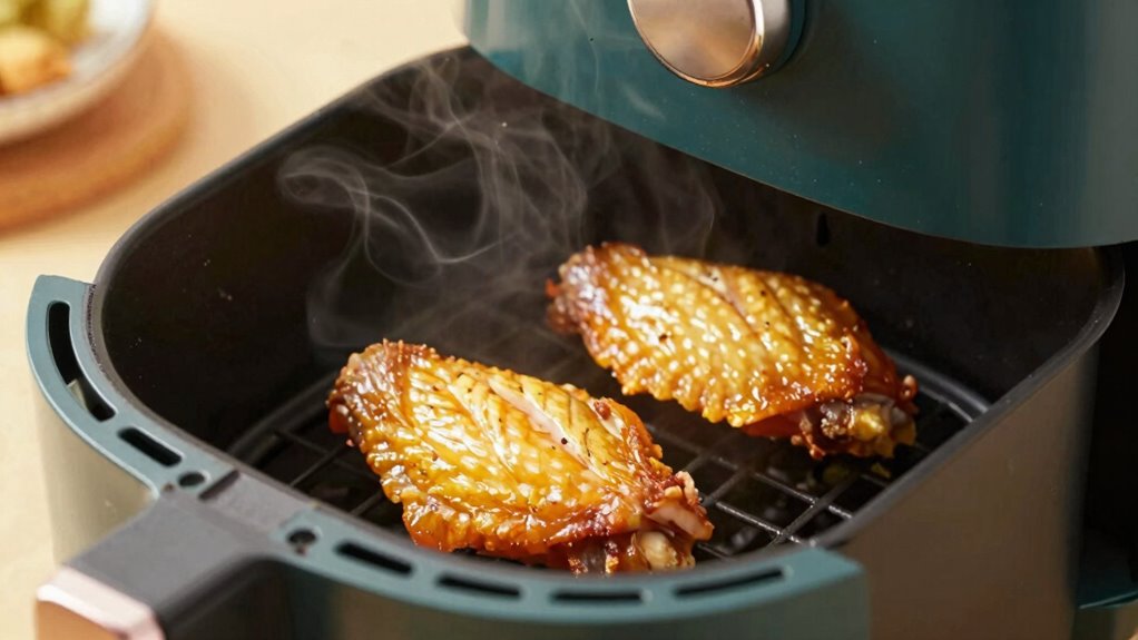 lower heat ensures even cooking