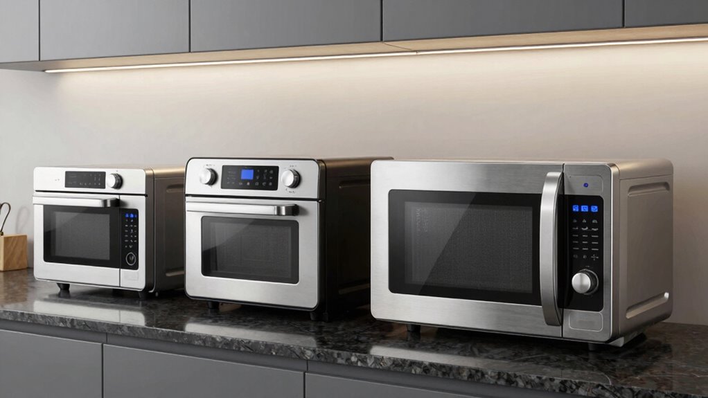 microwave air fryer sizes