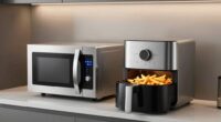 microwave and air fryer