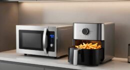microwave and air fryer