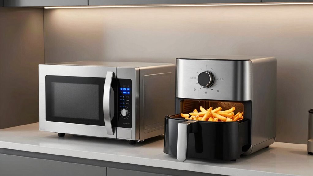 microwave and air fryer