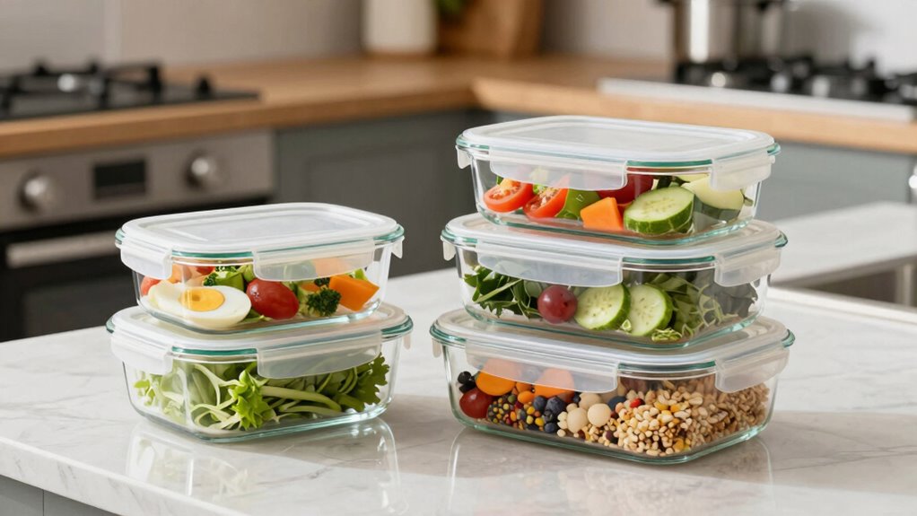 microwave safe durable glass containers