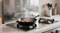 minimize smoke during cooking