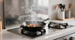 minimize smoke during cooking