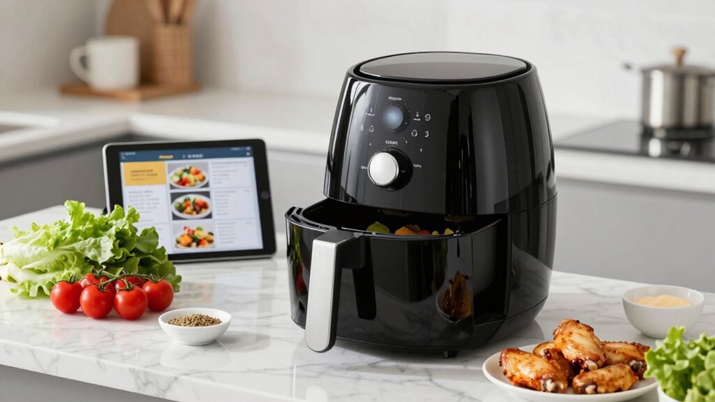 organized efficient air fryer workflow